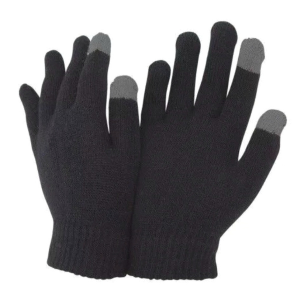 Black Magic Touch Screen Warm Stretchy Knit Gloves Unisex Mens Womens Boys Girls